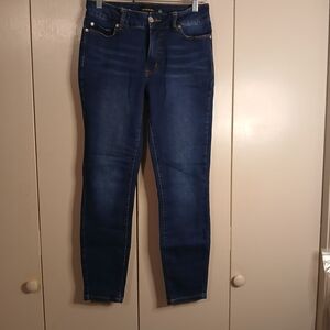 Tahari Woman Deep Blue Skinny Jeans (0582A2)